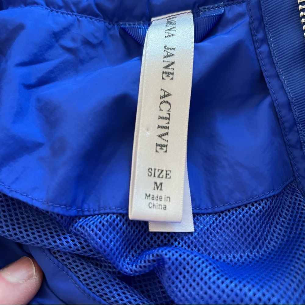 Lorna Jane active blue jacket zipper closure elastic cuffs and waist size M - Picture 10 of 12